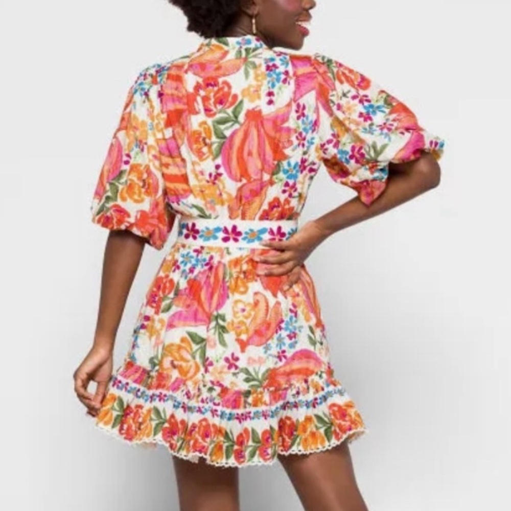 Farm Rio Spring Banana Mini Dress - Picture 3 of 5